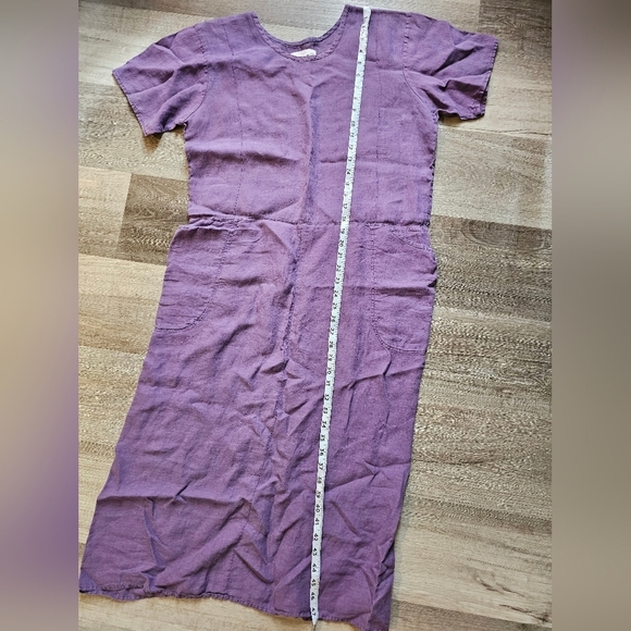 Flax Purple Raglan Sleeve Midi Dress - Picture 6 of 7